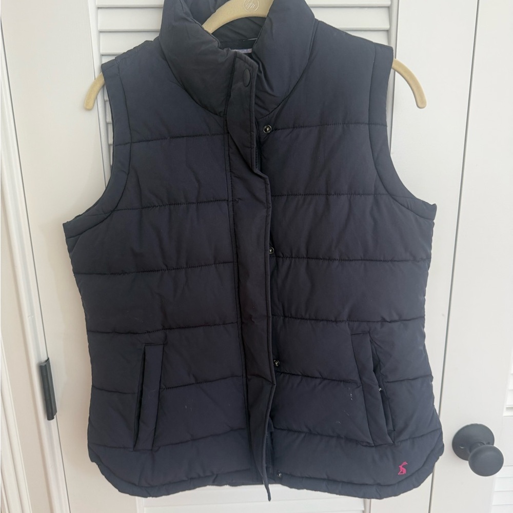 Joules Navy Quilted Puffer Vest - Women's